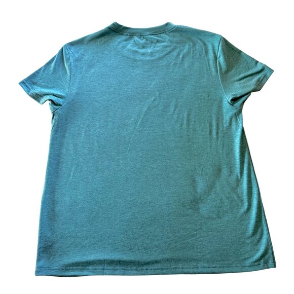 Music Themed Size XL Teal Graphic Tee Treble Clef Heart Design Casual Fun Singer - Picture 6 of 6